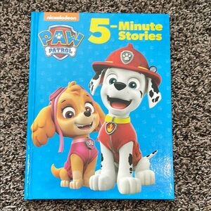 Nickelodeon PAW Patrol 5-Minute Stories Book - Blue and Red